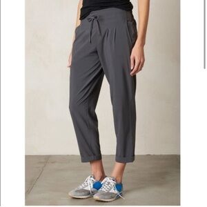 Prana Uptown Pleated Joggers Gray Sz M